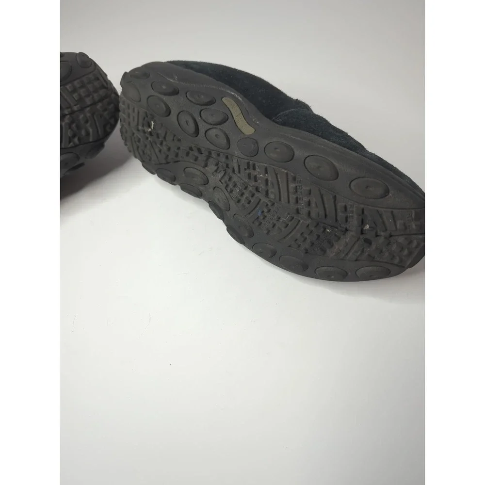 MERRELL Jungle Moc Midnight Black Suede shoes Mens 8 J52929 Slip on Waterproof
